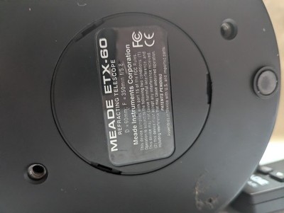 Meade ETX-60 Refracting Telescope with Autostar Hand Controller GOTO System