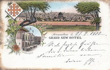 Palestine: 1897: postcard Jerusalem to Grundwald/Berlin