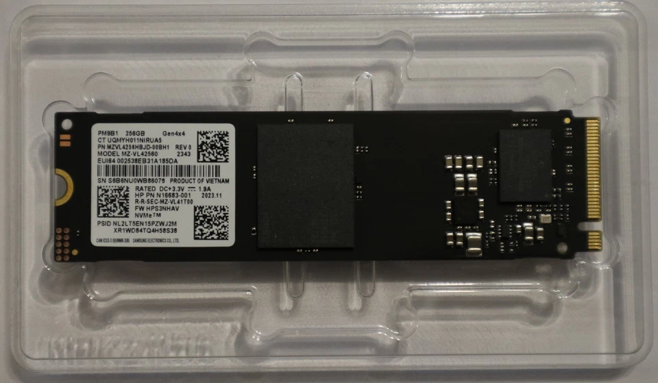 Samsung PM9B1 256GB M.2 NVMe SSD PCIe 4.0 x4 2280 PC Notebook MZ-VL42560