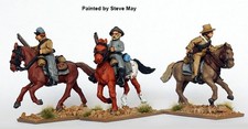 28mm ACW Confederate Cavalry w Shotguns and Carbines Galloping Perry Metal YHP