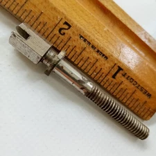 Leedy&Strupe 1 7/8"12-24 Slotted Hex T-Rod Snare Drum Tension Nickel Vintage 30s