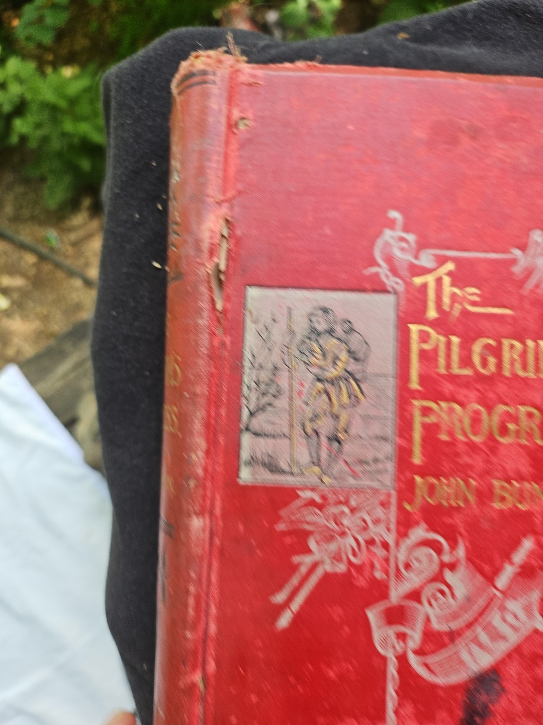 1890 Antique Classic Novel "The Pilgrim's Progress" John Bunyan Rough Condition 