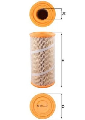 MAHLE Luftfilter LX 7060 Filtereinsatz
