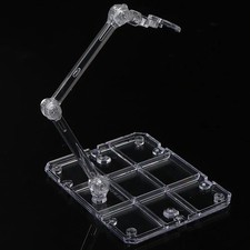 Clear Action Figure Display Stand Base Holder for Gundam 1/144 HG RG SD SHF Mode