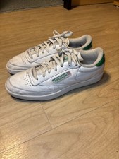 Reebok Club C 85 Size 11 White Green Leather Sneakers