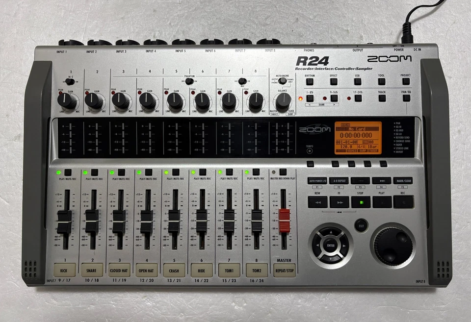 Zoom R24 24-Track Multi Track Recorder Audio Interface with Adapter - Image 2 of 4