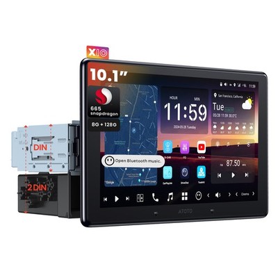 ATOTO X10 Android 10'' Autoradio 4G LTE G-Sensor Parküberwachung AI Chats
