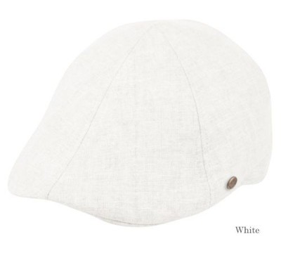 Newsboy Duckbill Linen Gatsby Cap Mens Ivy Hat Golf Cabbie Driving Summer Sun