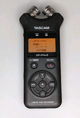 Tascam DR-07MKII Linear PCM Handheld Audio Recorder w/ 32GB SD Card Tested