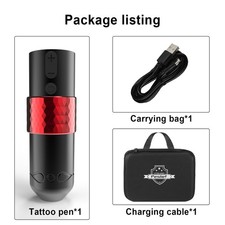 Professional Cordless Rotary Tattoo Pen OLED Display 1500mAh Battery for Work