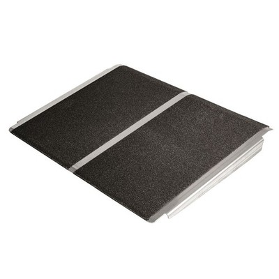Silver Spring 4'' High, 32'' Wide Solid Aluminum Mobility Threshold Ramp