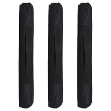 3 Pcs Recorder Sopranos Carrying Case Wind Instrument Bag Black Flute