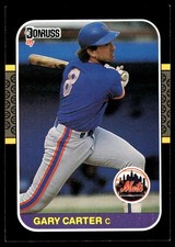 Gary Carter 1987 Donruss #69 New York Mets MLB READ FREE SHIPPING AutographDen