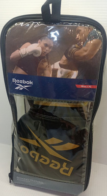 Reebok Boxing Gloves 16 oz XL Black Gold Bag Gloves RSCB-12010GB-16