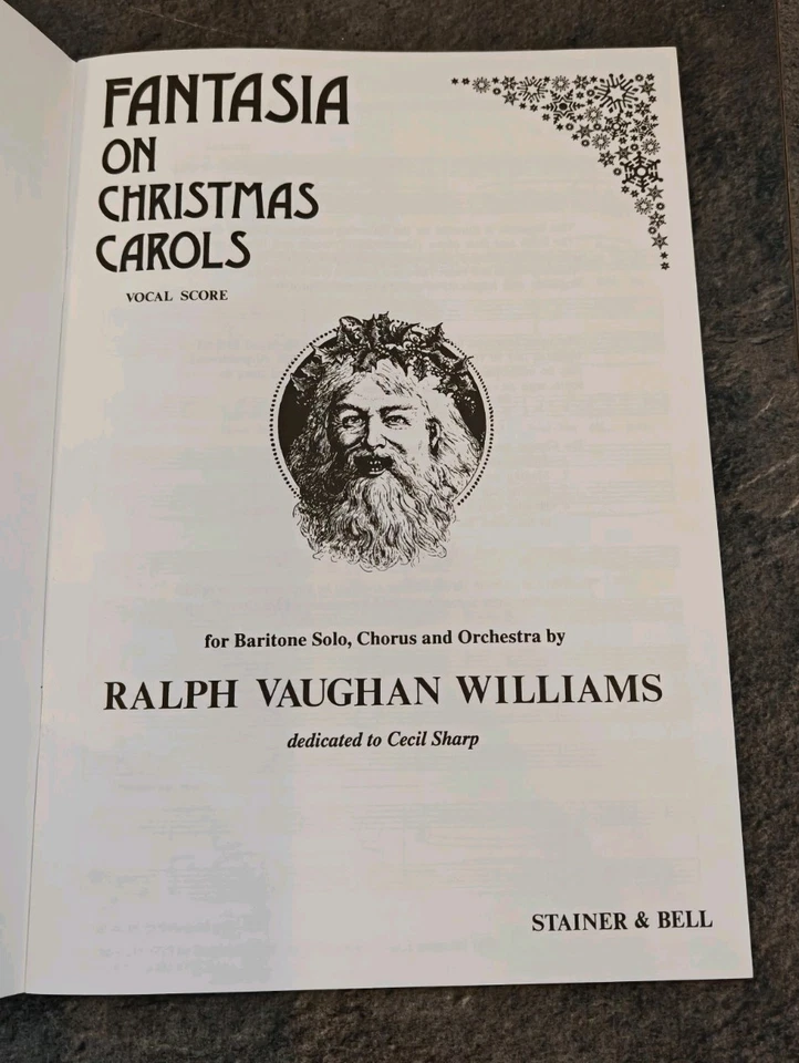 Fantasia On Christmas Carols Vocal Score Ralph Vaughan Williams Baritone Chorus - Image 2 of 4