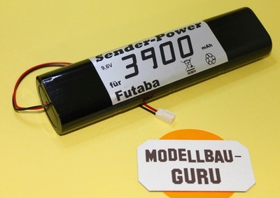 Senderakku für Futaba 3900 mAh 9,6V Guru Akku Akkupack