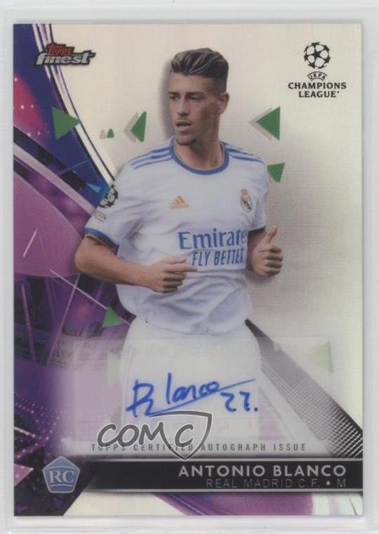 2021 Topps Finest UEFA Champions League Antonio Blanco #BA-AB Rookie Auto RC rt4