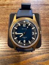 Baltic Hermetic Automatic Watch Bronze Blue Used Certified Authentic