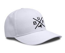 Texas Hat for Men and Women, BUF Snapback Trucker Baseball Cap (All White)