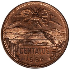 Mexico - 20 Centavos - 1966 - KM#440