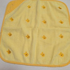 Winnie the Pooh Hand Towel Yellow Embroidery Applied