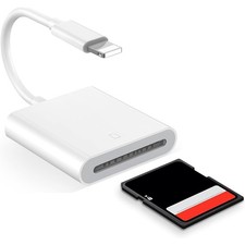 For iPhone iPad iPod USB to Card Reader Adapter USB Camera Micro SD Memory Slot