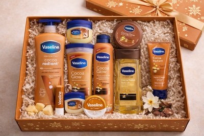 Vaseline Cocoa Glow Radiant 10-piece body Care Gift Set Valentine s Day