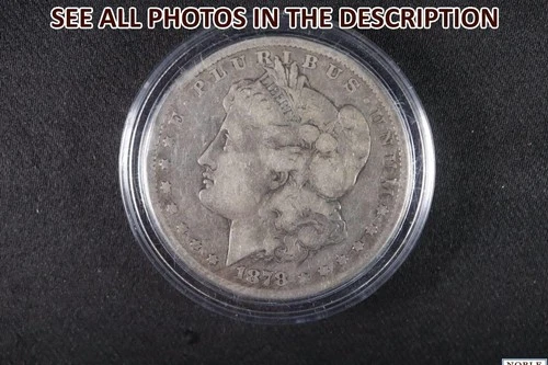 NobleSpirit } 1878 CC Morgan Silver Dollar VG / Fine