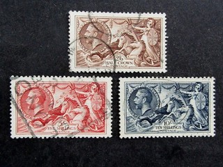 nystamps Great Britain Stamp # 222 224 Used $150 G21y1218