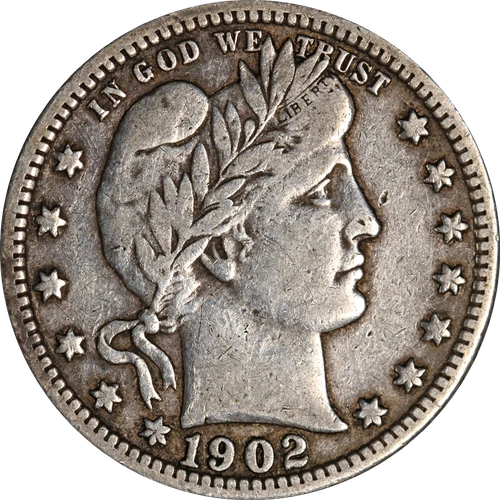 1902-S Barber Quarter