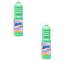 2 x 1Ltr Asevi Floor Cleaner Pet Concentrated Ideal For All Types Of Floors