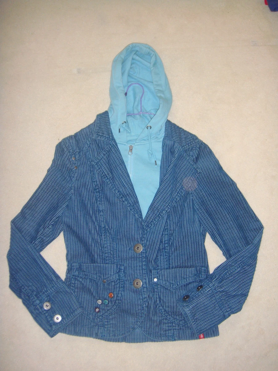 Veste velours bleu canard sale
