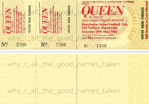 QUEEN 👑 MUSIC GROUP ARTIST 🎸 Reproduction CONCERT TICKETS 🎟️ Individual Sale - 第 60/102 張圖片
