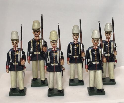 Vintage Wooden Toy Soldiers - Infantry