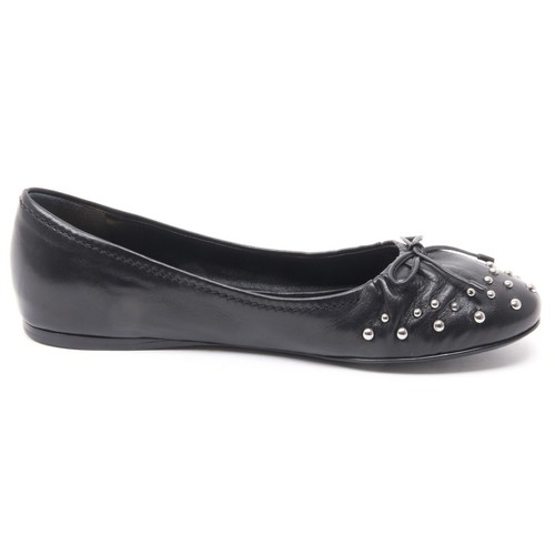 B3930 ballerina donna CAR SHOE scarpa nera borchie shoe woman - Picture 2 of 4