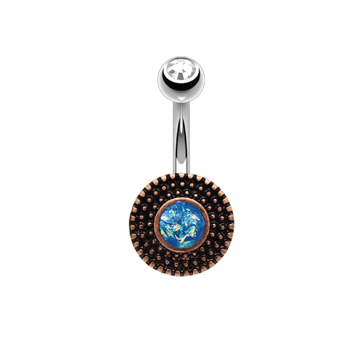 Opal navel ring sale