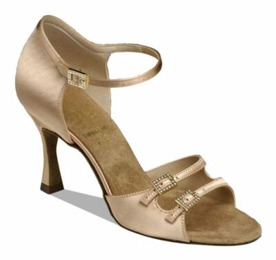 Supadance 1616 2.5'' Flesh Satin Women's Latin Rhythm Salsa Dance Shoes