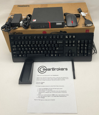 Lenovo ThinkCentre M715q MT PC 3.0 GHz AMD Pro A6-8570E 4GB 32GB LINUX v2 *READ*