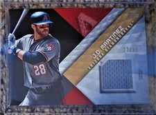 2018 Topps Major League Material Series 1 Black 22/99 JD Martinez #MLM-JM