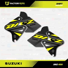 Gray Yellow Shift Shroud and tank Graphics Kit fits Suzuki DRZ400SM Drz400s