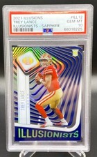 2021 Illusions Trey Lance illusionist Sapphire PSA 10 Pop 2