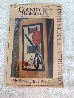 My Sewing Box Punchneedle Kit By Country Threads PN7 Connie Tesene 2005 New