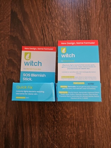 2x Witch Blemish Stick Quick Fix - Fights Bacteria | Witch Hazal | Vegan - 10g - Picture 2 of 2