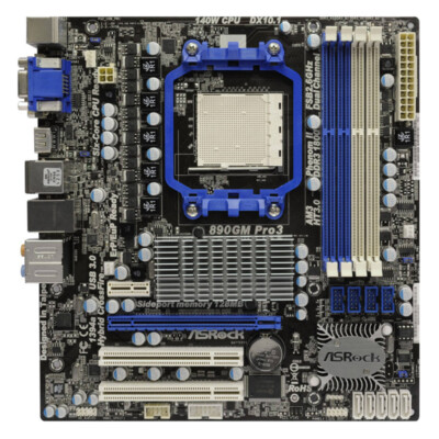 For ASROCK 890GM Pro3 Motherboard AMD AM3/AM3+ DDR3 ATX Mainboard