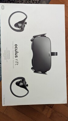 Oculus Rift CV1 VR Virtual Reality Headset Set 2 Black Controllers & 3 Sensors