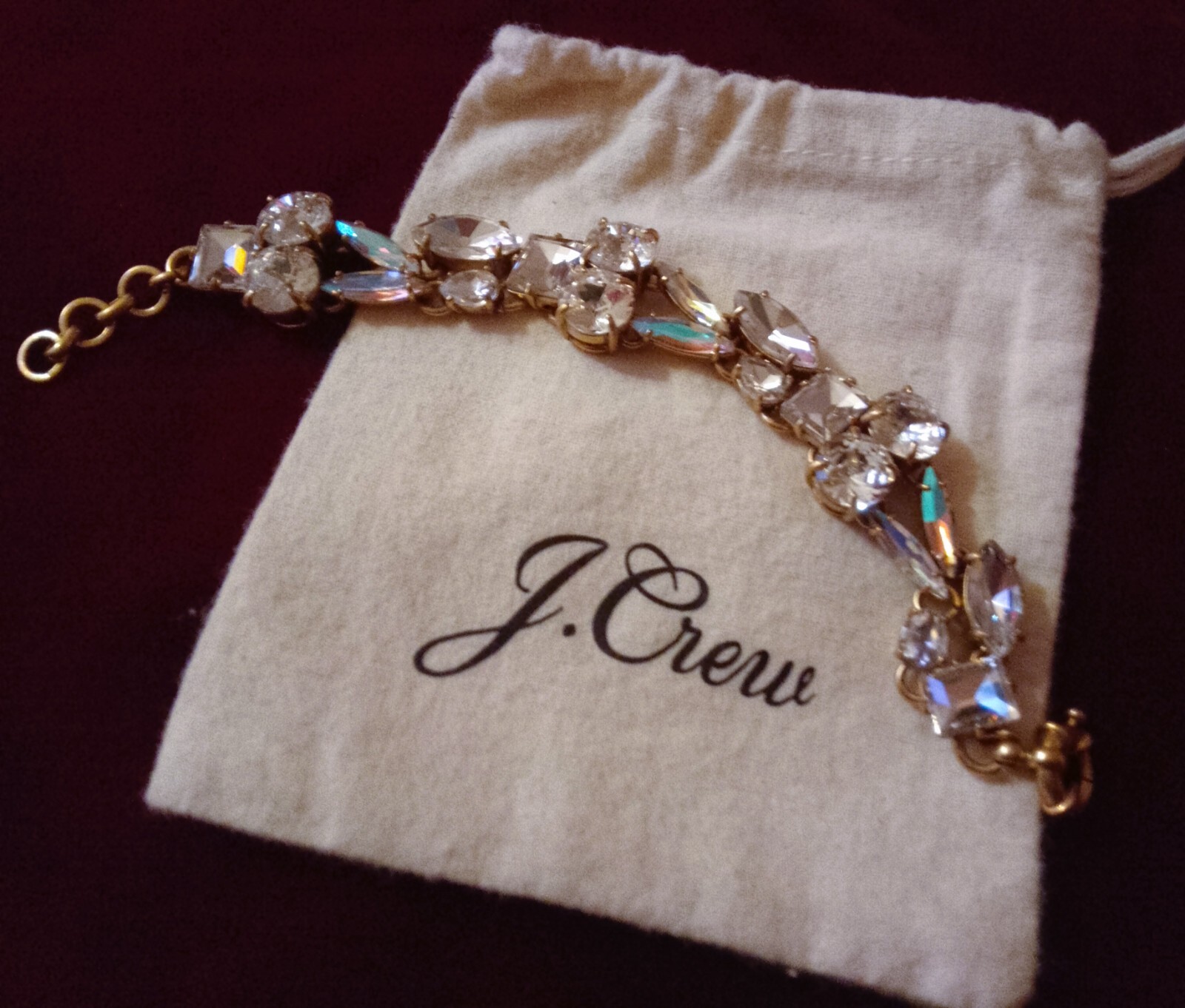 J.Crew Signed Stunner - Clear & AB Crystal Shapes… - image 4