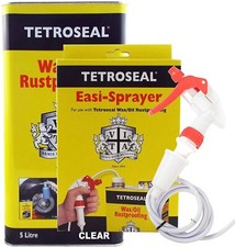 Tetroseal Wachs&ouml;l Unterboden Shutz rostfrei klar - 5L plus Easi-Sprayer