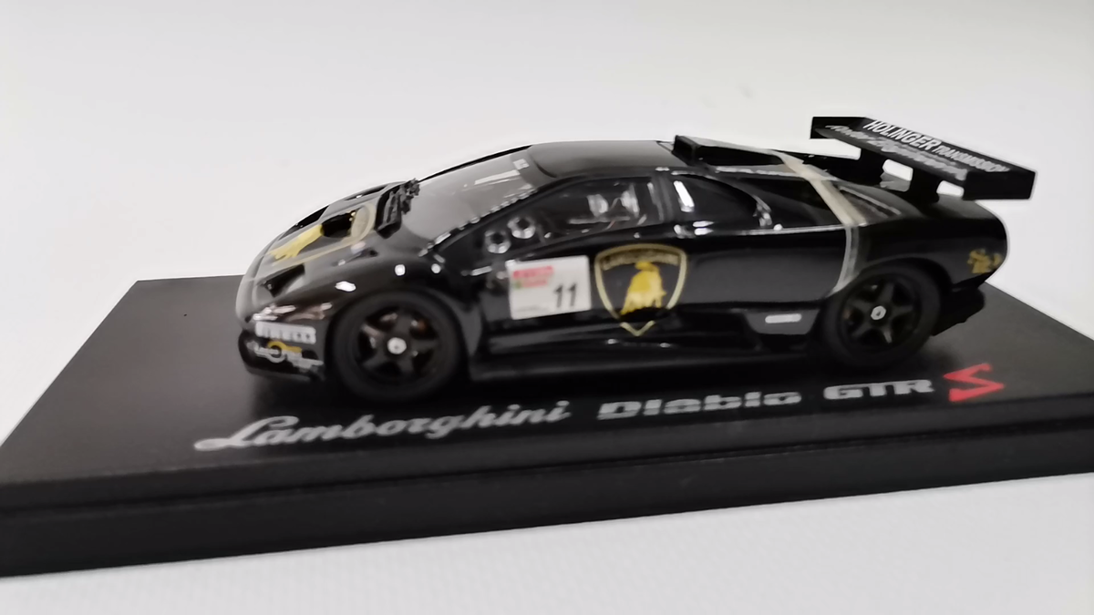 100%品質 Diablo Lamborghini GTR-S Kyosho scale 1/43 Car Diecast Black 乗用車