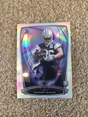 ++ AHMAD DIXON 2014 BOWMAN CHROME REFRACTOR NFL RC CARD #149 - DALLAS COWBOYS ++