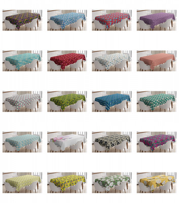 Ambesonne Floral Folk Tablecloth Table Cover for Dining Room Kitchen